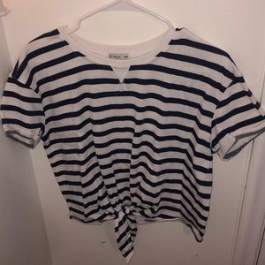 towel material striped tee